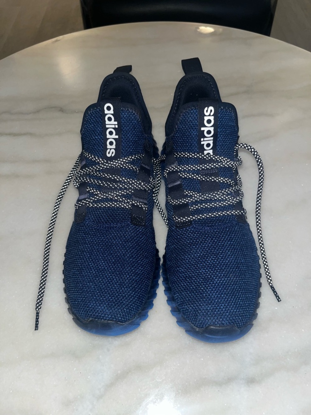 Adidas Kaptir 3.0 Mens 10.5 Navy Blue Running Shoes Athletic Sneakers NIB